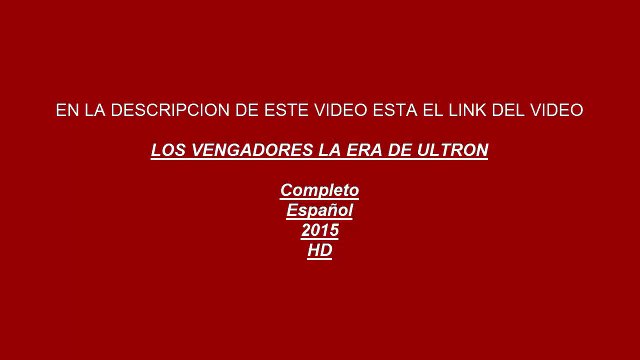 Los Vengadores La era de Ultron avengers 2015 hd completo español estreno ver 2016