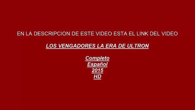 Los Vengadores La era de Ultron avengers 2015 hd completo español estreno ver online