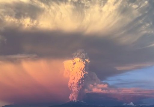 Chilean Volcano Eruption Produces Huge Plume of Ash