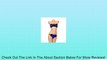 HuntGold Women Bandage Zipper Bikini Beach Swimwear Bottom& Top Bathing Suit Blue&Yellow(Size: L) Review