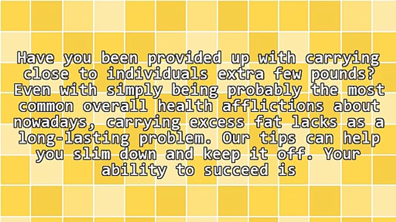 Make Fat Loss Easier With One Of These Recommendations