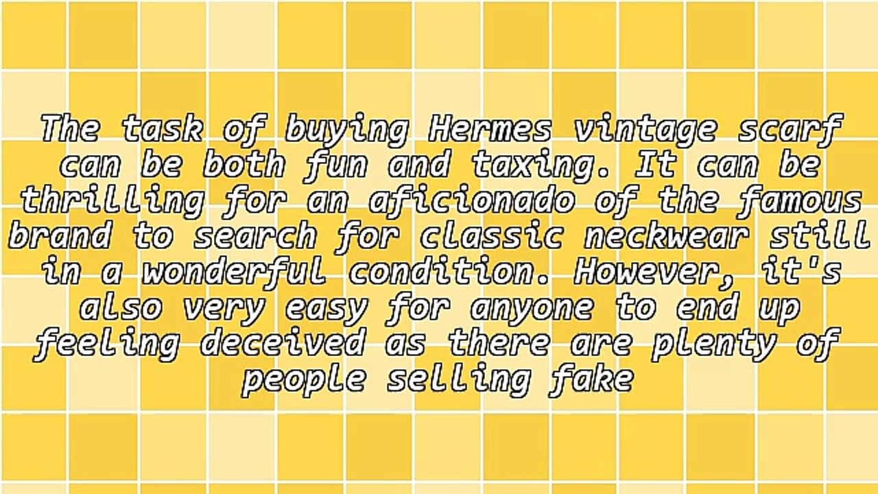 Finding The Perfect Hermes Vintage Scarf On The Internet