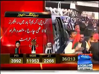MQM Parliamentarian Abdul Haseeb Khan Forcefully Releasing Arrested MQM Workers