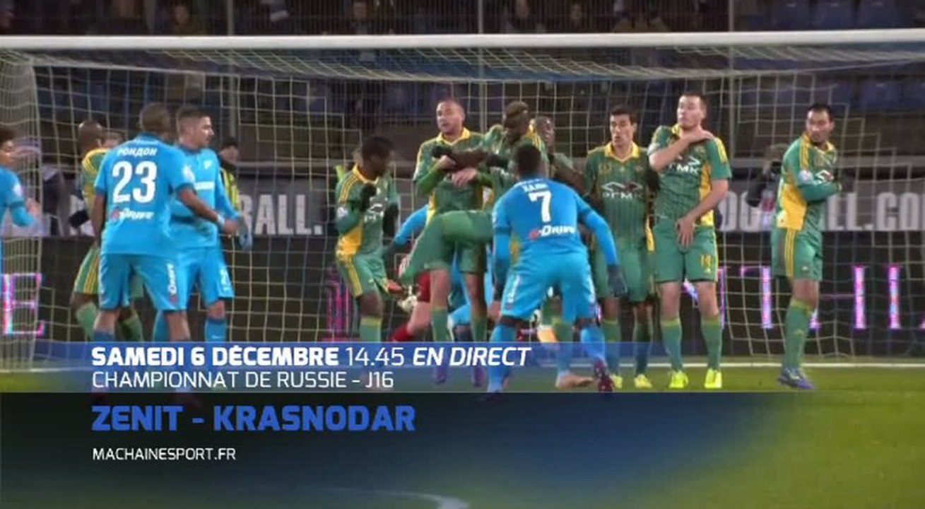 Foot Russie J17 : Zenith vs Krasnodar