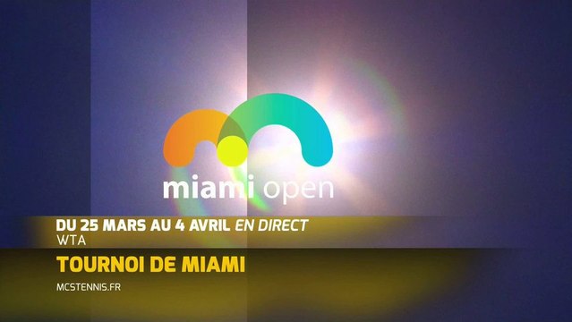 WTA Miami Open en direct sur MCS Tennis!