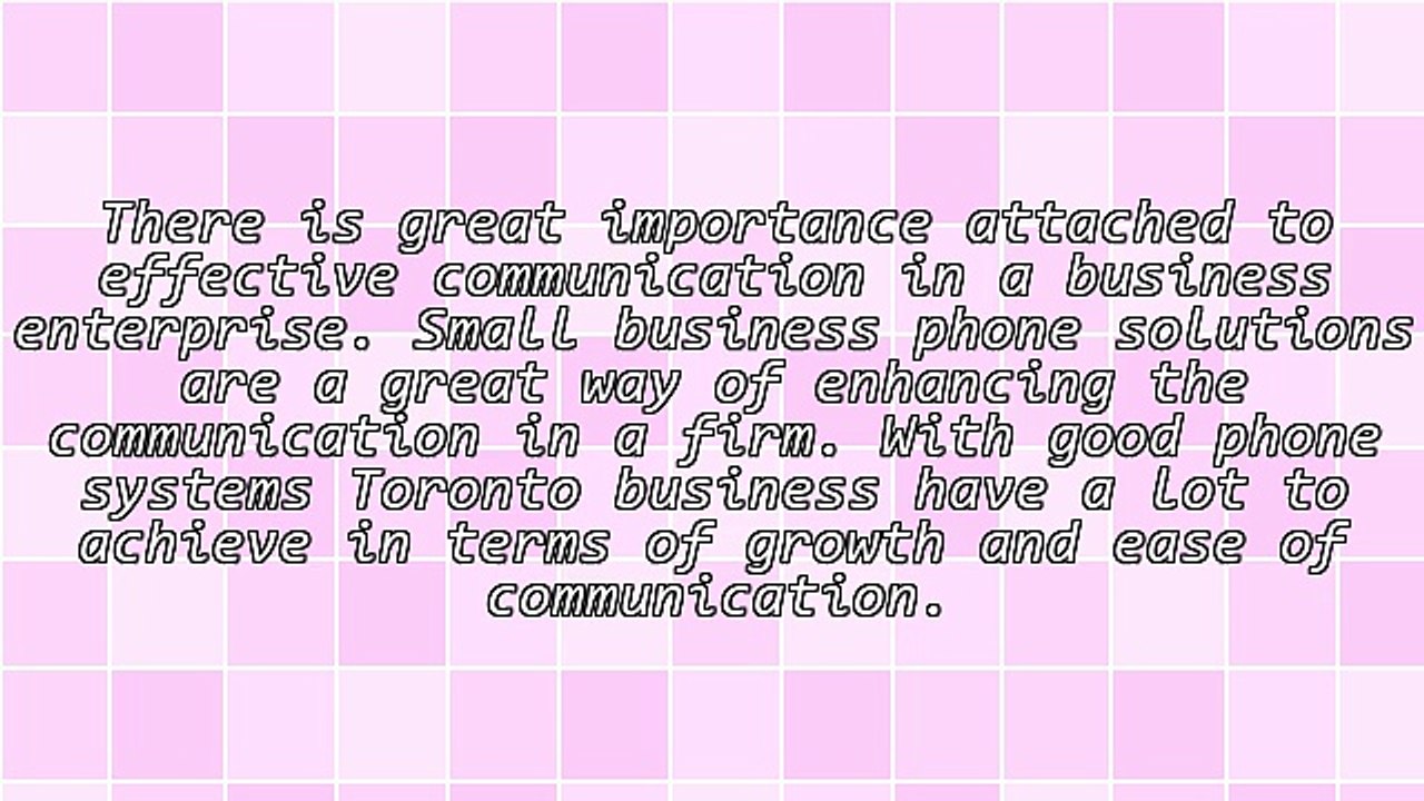 Advantages Of Small Business Phone Systems Toronto