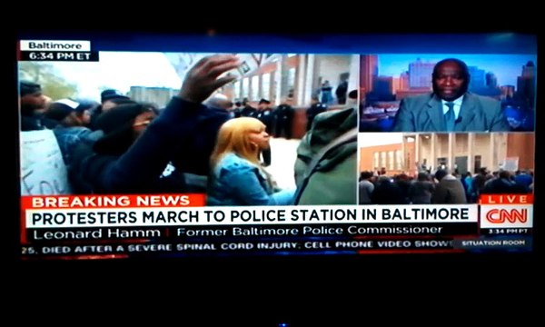 Baltimore Protest Over The Death of Freddie Gray While In Police Custody - CNN - 04-23-2015 6-15pm