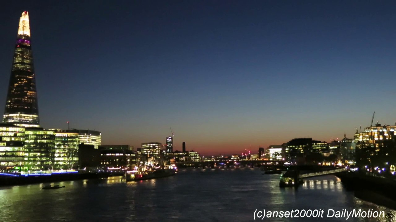 Sunset on the Shard and the River. London