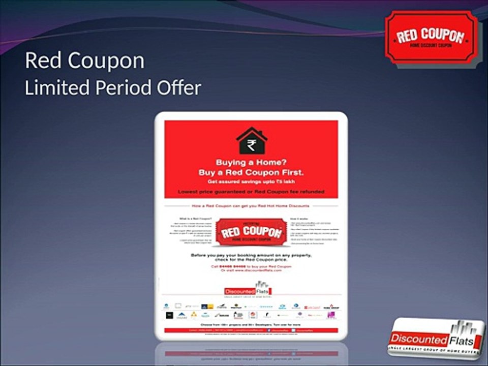 Home Discount Coupon, RED Coupon for discounted flats or properties in Pune