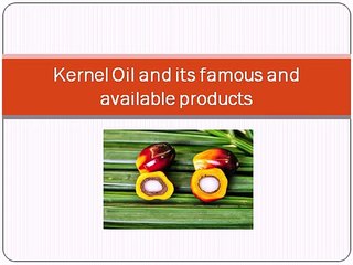 Kernel Oil and its famous and available products