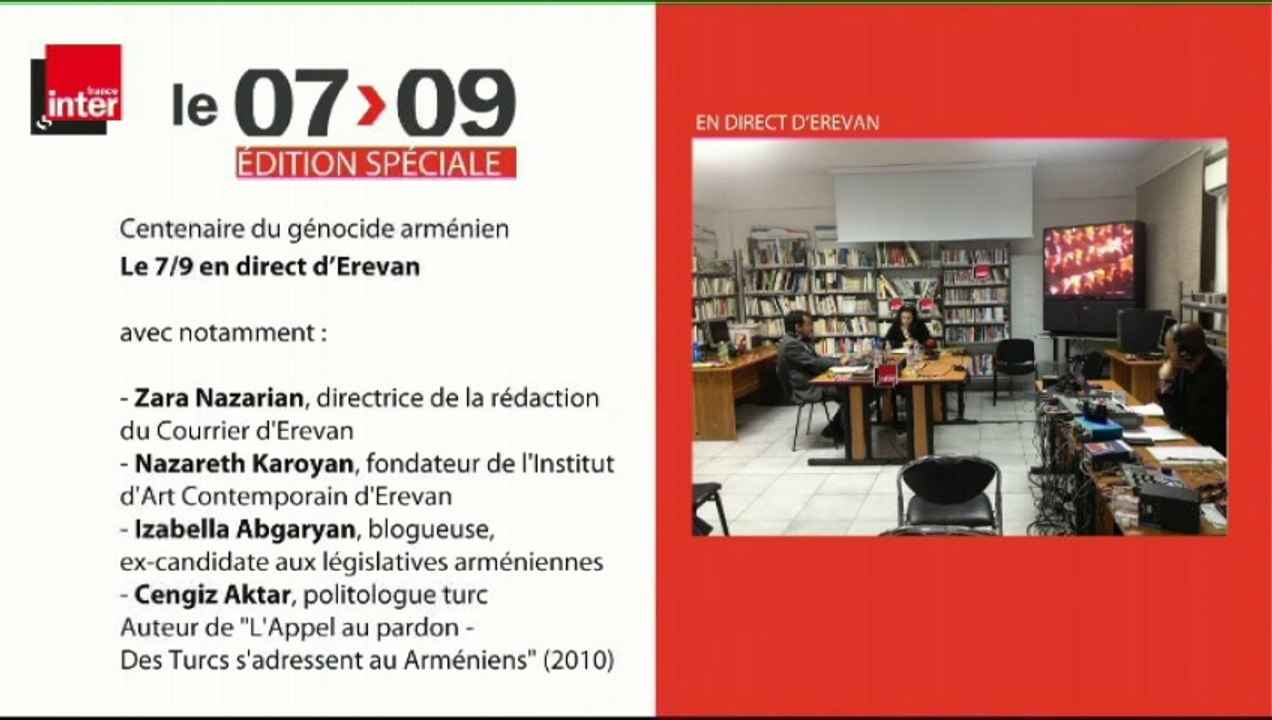 Centenaire du génocide arménien : le 7/9 en direct d'Erevan (1ère partie)