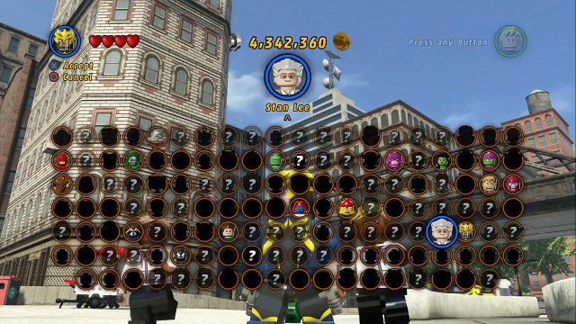 LEGO Marvel Super Heroes (PS4) - Stan Lee / Excelsior Hulk Free Roam Gameplay
