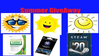 Summer GiveAway Contest Steam WalletMicrosoft PointPsn CardCLOSED