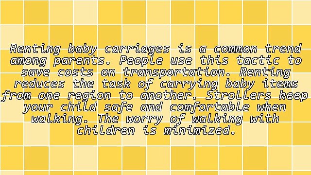 Things To Consider When Selecting Orlando Stroller Rentals