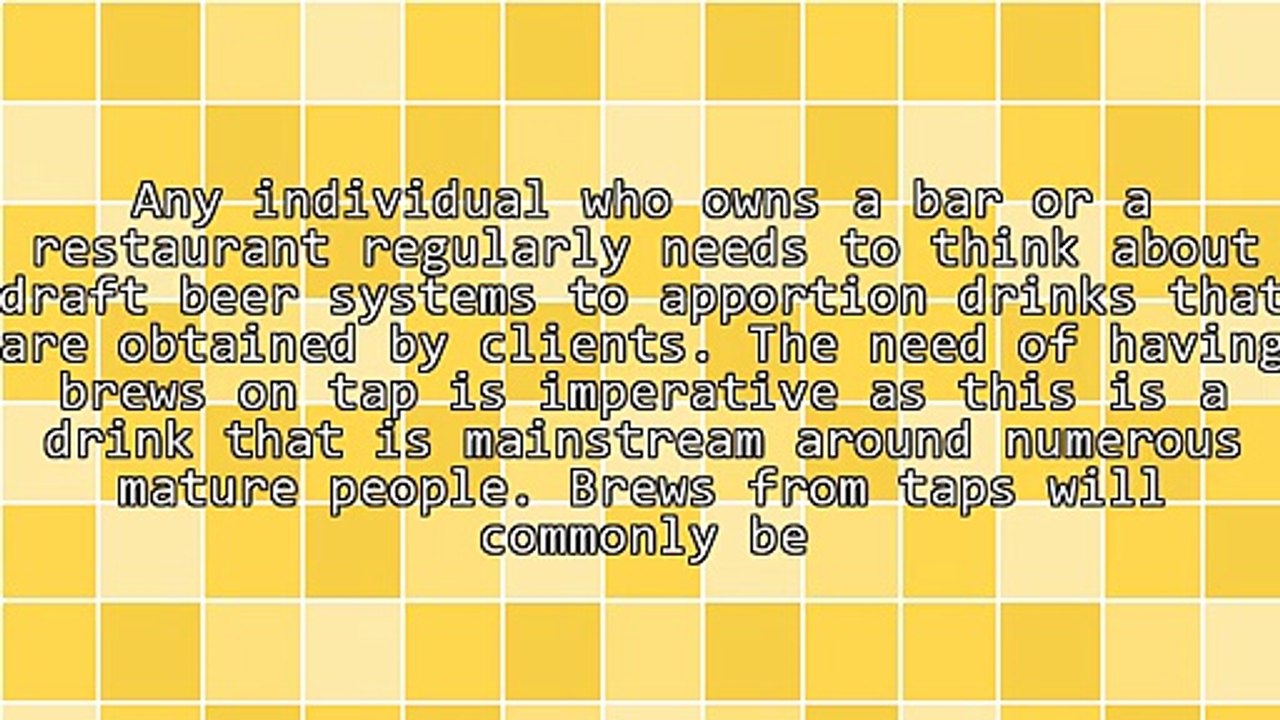 Advantages Of Draft Beer Systems