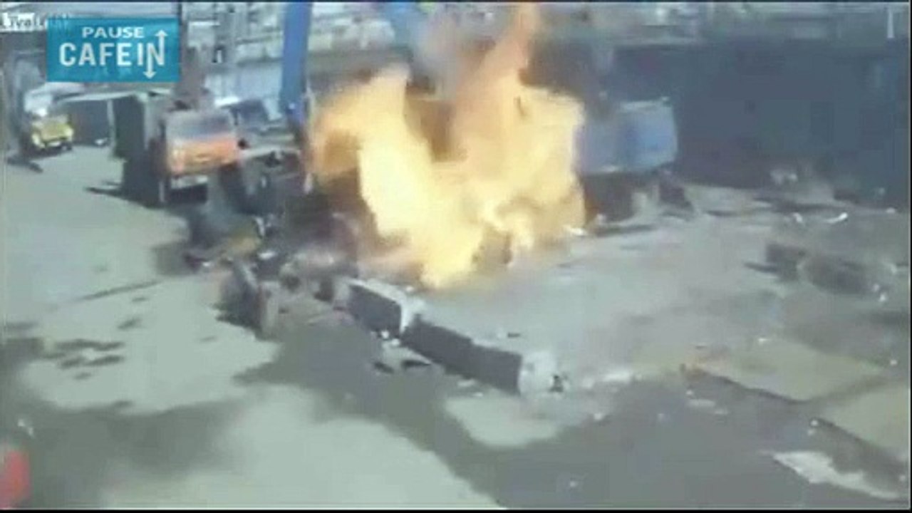 Toujours vérifier qu'une bouteille gaz est vide avant de faire le fou
