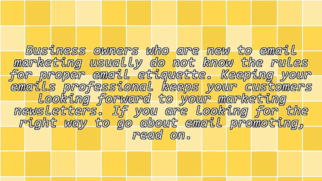 Need Solid Marketing With Email Advice? Try These Tips!