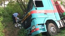 Schwerer  Verkehrsunfall auf der A7 mit Schwerlast LKW