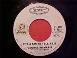 George Maharis It's a sin to tell a lie Epic 9653