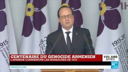 François Hollande : "Reconnaître le génocide arménien, c'est un acte de paix"