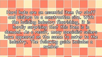 Pointers To Help With Shopping For Hard Hats