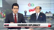 N. Korea's senior official vigorously pursues diplomacy at Asia-Africa summit