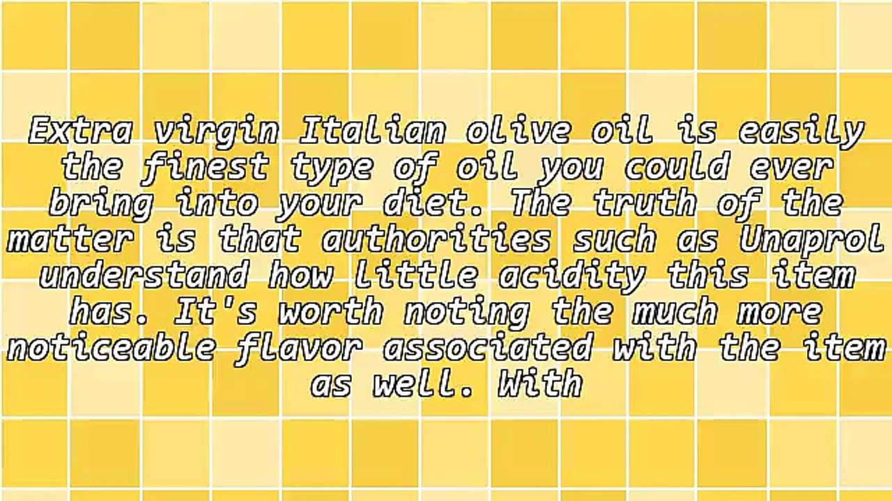 Grading Italian Olive Oil, One Type From Another