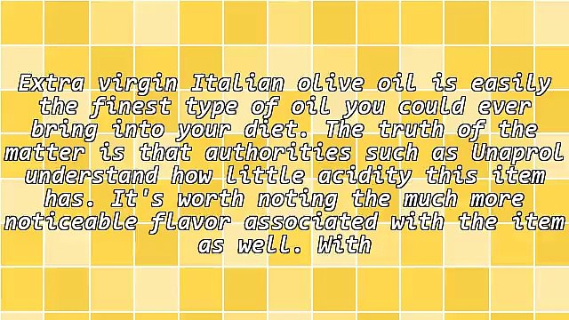 Grading Italian Olive Oil, One Type From Another