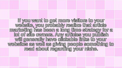 How To Succeed With Article Marketing