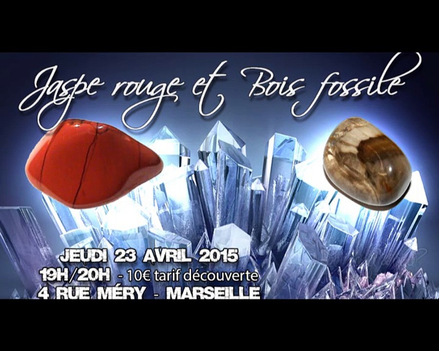 Méditation Pierres & Cristaux 001 - Jaspe rouge et bois fossile