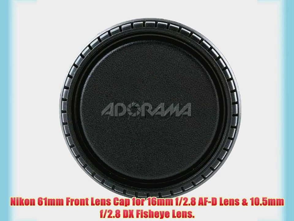 Nikon 61mm Front Lens Cap for 16mm f/2.8 AF-D Lens