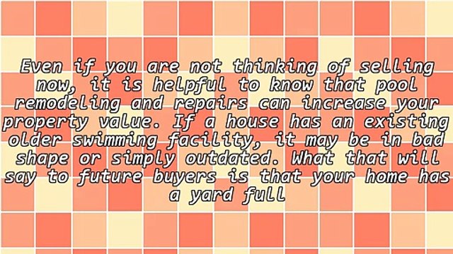 Several Swimming Pool Remodeling Ideas