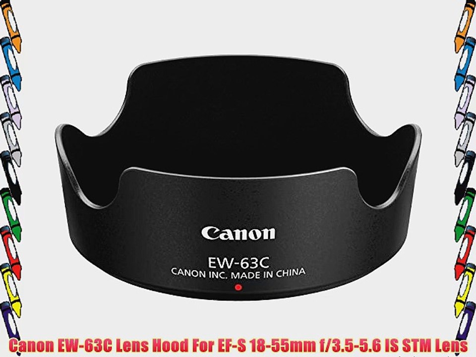 Canon EW-63C Lens Hood For EF-S 18-55mm f/3.5-5.6 IS STM Lens
