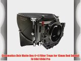 Cinematics Dslr Matte Box 4?4 Filter Trays for 15mm Rod 5dmkii 7d 60d 550d Pro