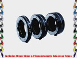 Movo Photo AF Macro Extension Tube Set for Micro 4/3 Mount Mirrorless Camera System (Compatible