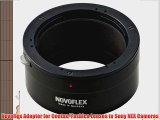 Novoflex Adapter for Contax/Yashica Lenses to Sony NEX Cameras