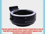 Neewer? EF-NEX II Auto Focus Lens Mount Adapter for Canon EF Lens to Sony NEX E-Mount Camera