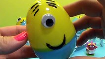 Minions surprise eggs unboxing toys Smeshariki, Disney Princess Minions œufs surprise joue