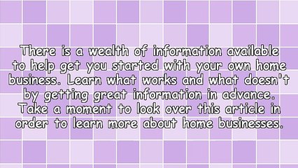 The Year's Best Home Business Tips And Tricks