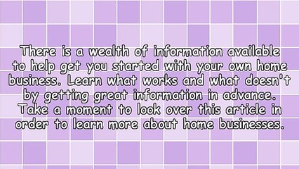 The Year's Best Home Business Tips And Tricks