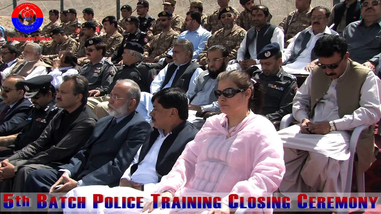 5th Batch Police Training Closing Ceremony in Quetta Balochistan