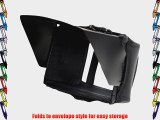 Petrol Deca Mini Hood for Camcorders with 3.5 LCD Monitor Screens Rigid Panels