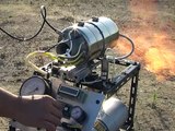 DIY Turbo Jet Engine　自家製ジェットエンジン（起動失敗）