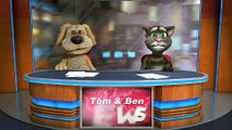 Talking Tom & Ben News cantando creeper vs zombie part 3