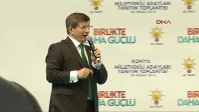 Konya4başbakan Davutoğlu, Milletvekili Adayları Tanıtım Toplantısında Konuştu