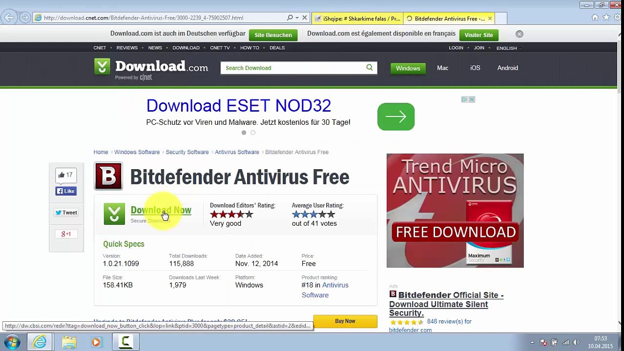 Instalimi i Bitdefender antivirus 100% dhe falas Legal.