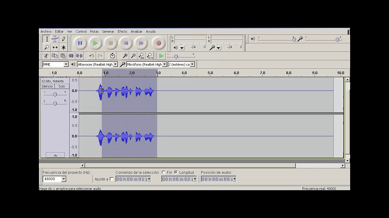 Tutorial-Amplificar Audio (Audacity)