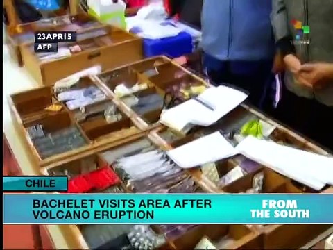 Chile: President Visits Areas Affected by Volcanic Eruption
