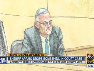 Sheriff Joe Arpaio drops bombshell in court case
