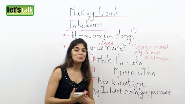 Useful phrases for making friends Basic English Vocabulary / Phrases Lesson ( ESL)